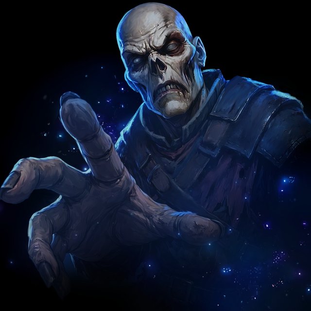 Zombie, painted portrait from the Manasworn cover art